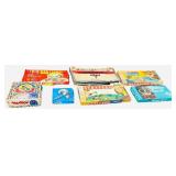 Vintage Board Games Bundle - Qty 7 | Battleship | Monopoly | 1,2,3 Red Light |  Marathon | Pragmatic language Trivia | Rummy Royal | Stratego