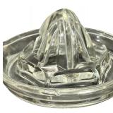 JUICER: Vintage Glass Citrus Reamers and a Metal Lemon Squeezer - Qty 3 (B)
