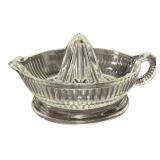 JUICER: Vintage Glass Citrus Reamers and a Metal Lemon Squeezer - Qty 3 (B)