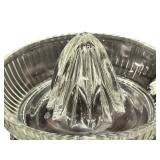 JUICER: Vintage Glass Citrus Reamers and a Metal Lemon Squeezer - Qty 3 (B)