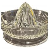 JUICER: Vintage Glass Citrus Reamers and a Metal Lemon Squeezer - Qty 3 (B)