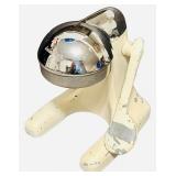 JUICER: Vintage Juice-King Citrus Juicer with a Beige Base and Chrome Press (F)