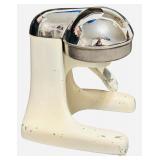JUICER: Vintage Juice-King Citrus Juicer with a Beige Base and Chrome Press (F)