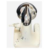JUICER: Vintage Juice-King Citrus Juicer with a Beige Base and Chrome Press (F)