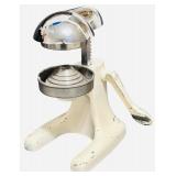 JUICER: Vintage Juice-King Citrus Juicer with a Beige Base and Chrome Press (F)