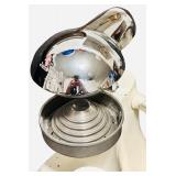 JUICER: Vintage Juice-King Citrus Juicer with a Beige Base and Chrome Press (F)