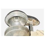 JUICER: Vintage Juice-King Citrus Juicer with a Beige Base and Chrome Press (F)