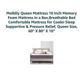 Molblly 10-inch Queen-Sized Cooling-Gel Memory Foam Mattress | BRAND NEW