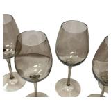 Grey Champagne Glasses - Qty 5 (BIN A)