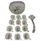 Vintage Juicers and Punch Bowl and Cup Set Bundle