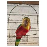 Ceramic Parrot on Perch