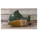 Yellow Bouy and Ceramic Fish