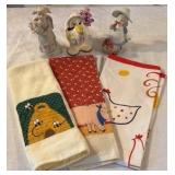 Figurines and Hand Towels