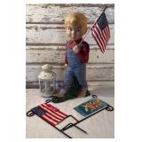 American Boy, Mini Flags and Lantern