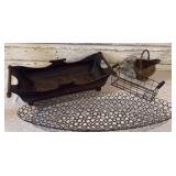 Metal Planter, Metal Wire Basket, Metal Ring Basket, Brass Skuttle