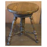 Wood Round Piano Stool