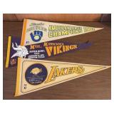 3 Sports Pennants