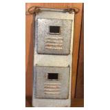 Galvanized Metal Wall Organizer