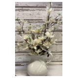 Ironstone White Pitcher and Angel Figurine