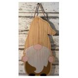 Two Wood Hanging Gnomes