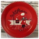 1950s Metal Serving Tray, New Grill Cover, Set of 4 New Wire Baskets