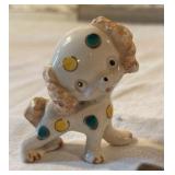 Blue Mountain Pottery Ducks, Circus Dog, Vintage Ceramic Dog, Brass Lizard