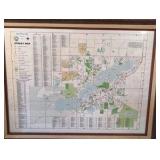 Framed 2009 City Of Prior Lake Street Map