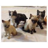Lot of 8 Ceramic and Porcelain Kitties