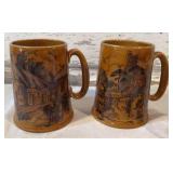 Wood & Sons English Ironstone Mugs, Mr. Peanut Depression Mug, Cherub Wall Hanging