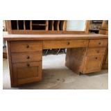 Desk with Upper Wall Cabinet