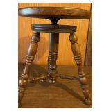 Wood Round Piano Stool