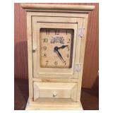 Vintage Bulova Mantel Clock and Metal Star Framed Clock