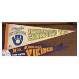 3 Sports Pennants