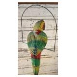 Ceramic Parrot on Perch