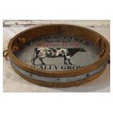 Decorative Tray and Tin Pail