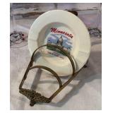 Brass Ashtray Holder, Wine Glasses, Minnesota Ashtray