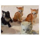 Lot of 8 Ceramic and Porcelain Kitties