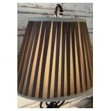 Vintage Black Wrought Iron Lamp