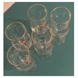 Set of 5 Heineken’s Glasses