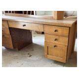 Desk with Upper Wall Cabinet