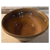 2 Primitive Stoneware Bowls