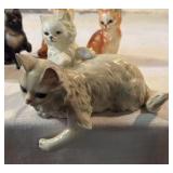 Lot of 8 Ceramic and Porcelain Kitties