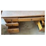 Desk with Upper Wall Cabinet