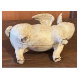 Vintage When Pigs Fly Cast Iron Bank