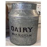 Decorative Tray and Tin Pail