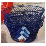 1950s Metal Serving Tray, New Grill Cover, Set of 4 New Wire Baskets