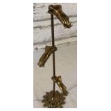 Chalkware Praying Hands, MCM Brass Hands Clip, Trinket Dishes