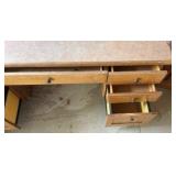 Desk with Upper Wall Cabinet