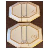 Lot of 3 Chicken and Rooster Trays