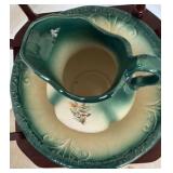 Vintage Wash Stand with Bowl and Pitcher
